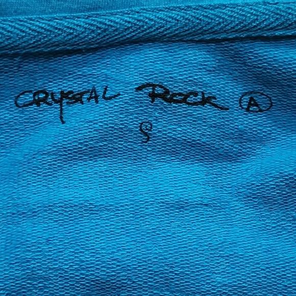 Crystal Rock by Christian Audigier Zip Hoodie S Blue Pink Y2K Limited Edition - Picture 11 of 15